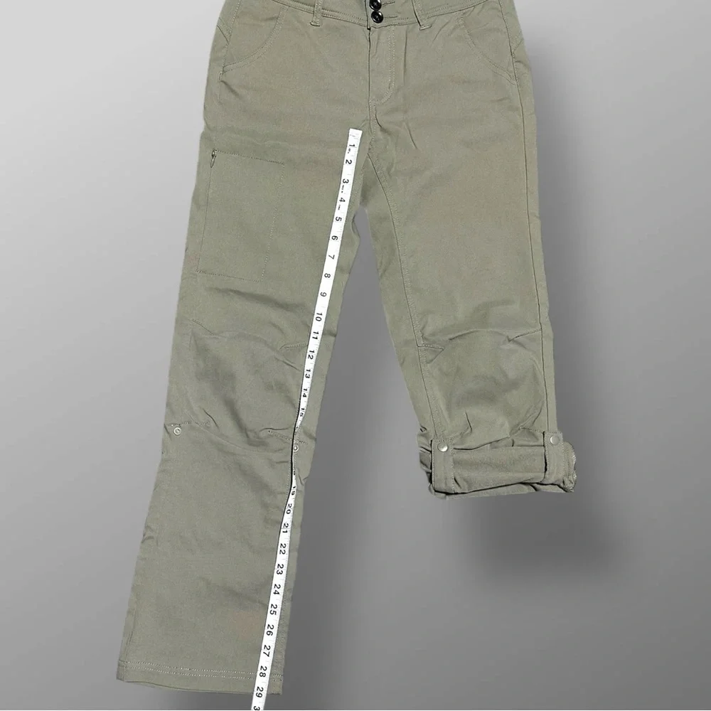 prAna Halle Hiking Pants Womens Sz 4 Short Roll Up Capri Original Stretch Zion - Picture 3 of 10